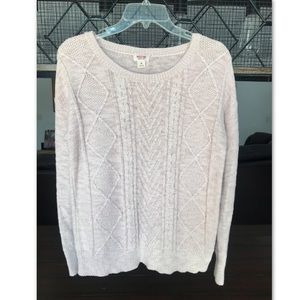 Blush Cable Knit Sweater